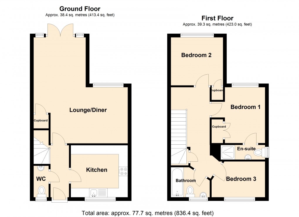 Floorplan for St Georges, Weston-Super-Mare, Somerset