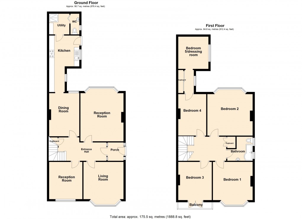 Floorplan for Elmsleigh Road, Weston-Super-Mare, Somerset