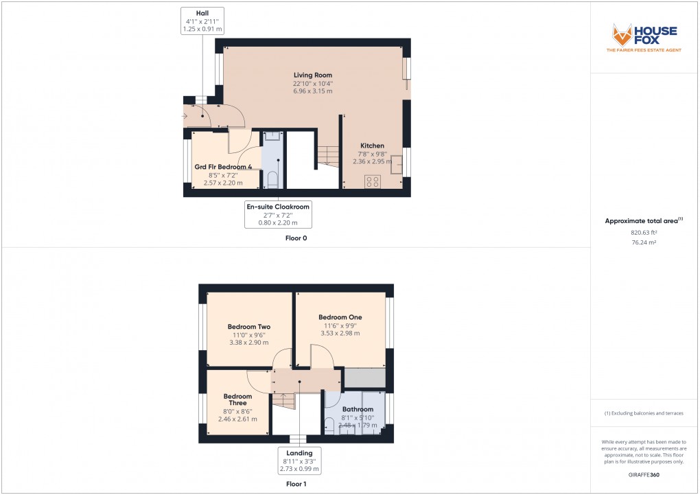 Floorplan for Finches Way, Burnham-on-Sea, Somerset