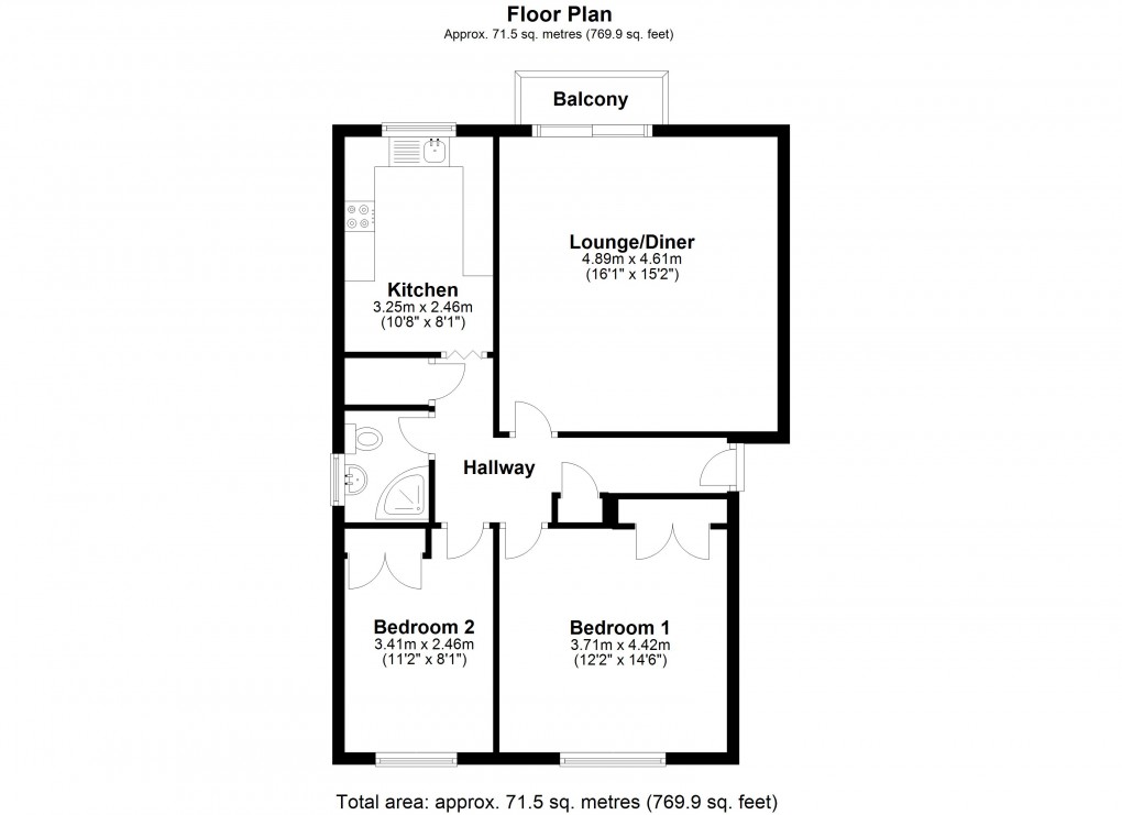 Floorplan for Arundell Road, Weston-Super-Mare, Somerset