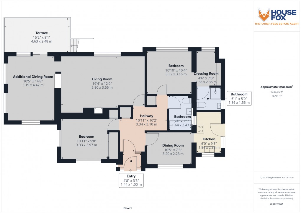 Floorplan for Bleadon, Weston-Super-Mare, Somerset