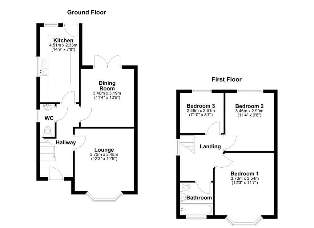 Floorplan for Shaftesbury Road, Milton, Weston-Super-Mare, Somerset