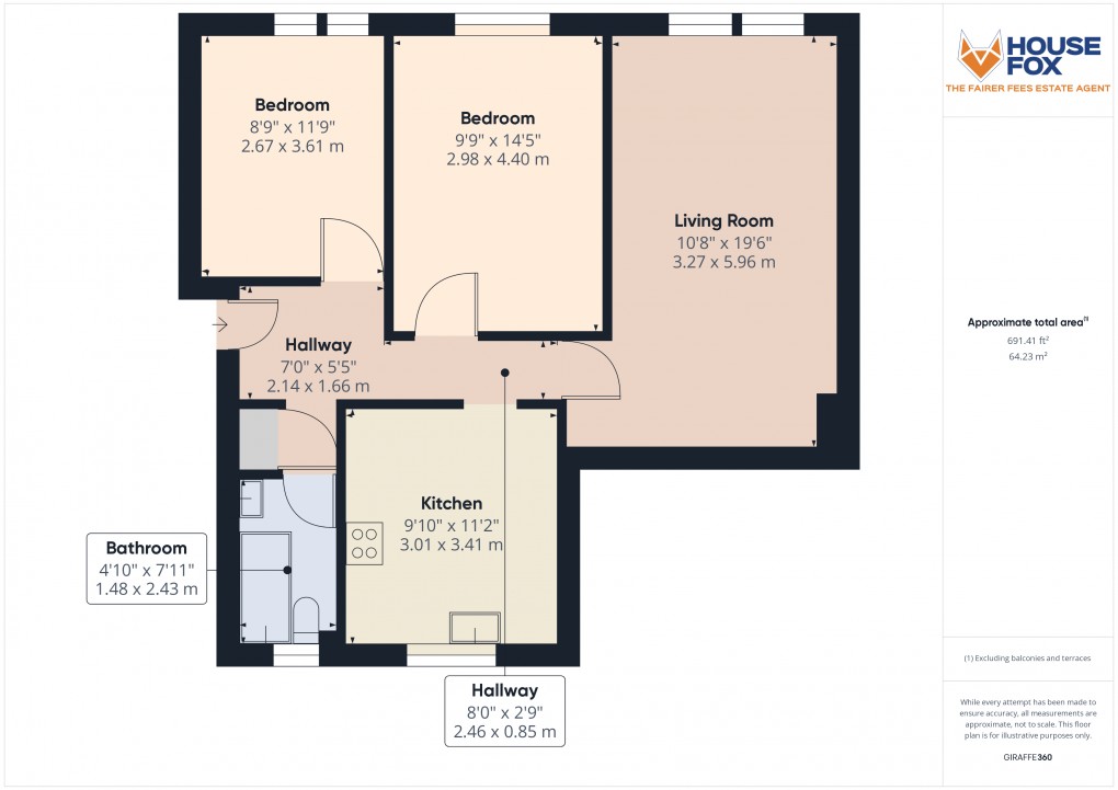 Floorplan for Montpelier, Weston-Super-Mare, Somerset