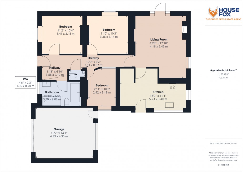 Floorplan for Bristol Road Lower, Weston-Super-Mare, Somerset