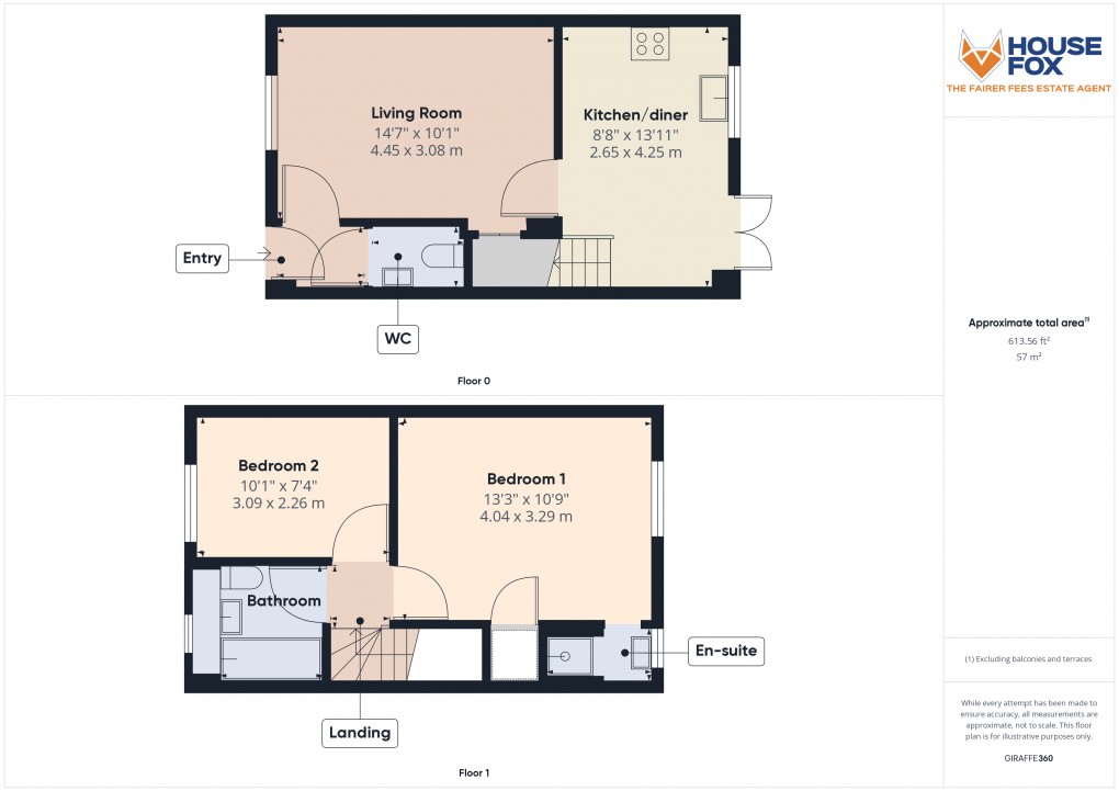 Floorplan for St Georges, Weston-Super-Mare, Somerset