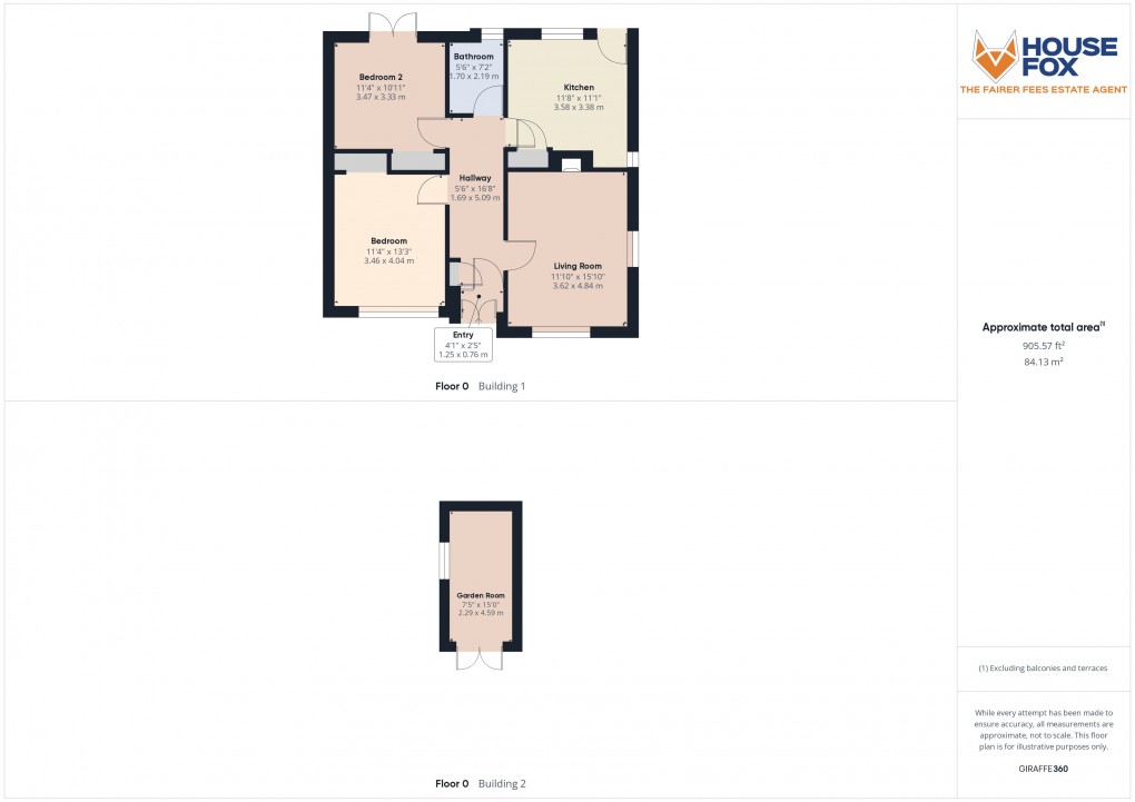 Floorplan for Greenfields Avenue, Banwell, Somerset