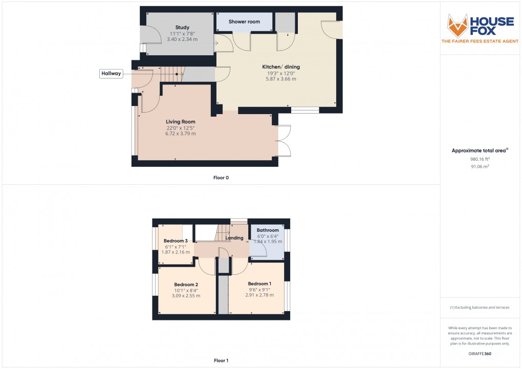 Floorplan for Blythe Gardens, Worle, Weston-Super-Mare, Somerset