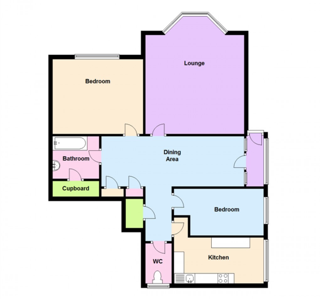 Floorplan for Atlantic Road South, Weston-Super-Mare, Somerset