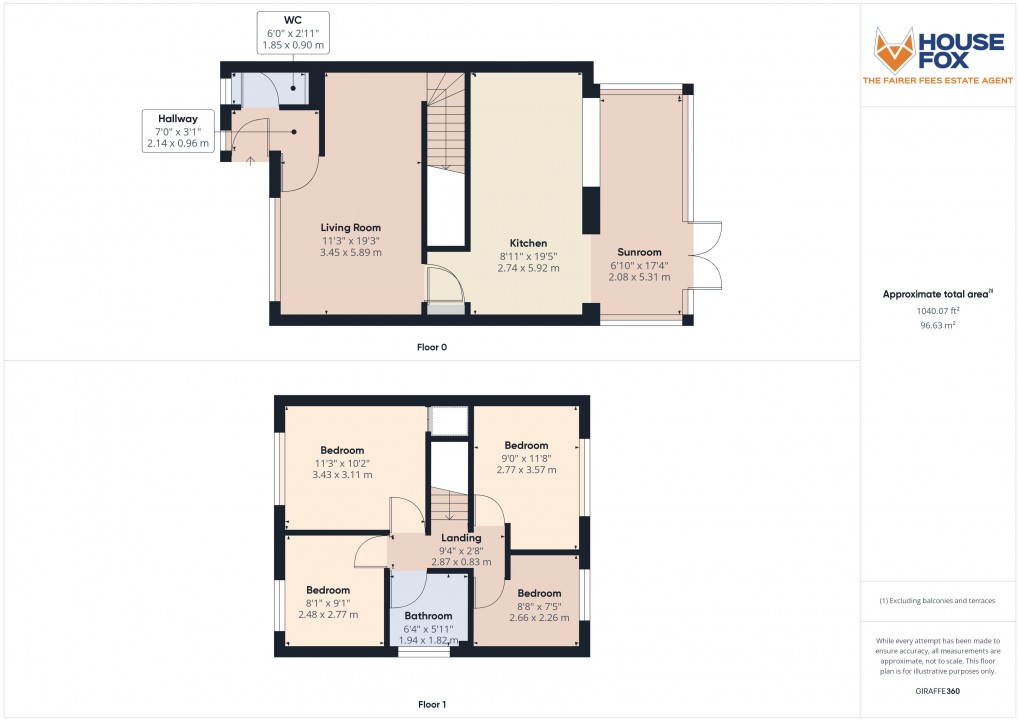 Floorplan for Worle, Weston-super-mare, N. Somerset