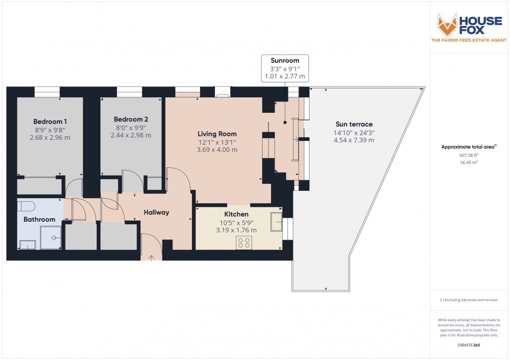 Floorplan for Knightstone Road, Weston-Super-Mare, Somerset