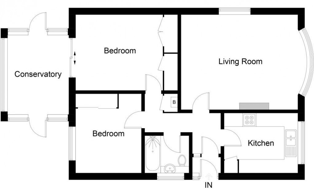 Floorplan for Channel Court, Burnham-on-Sea, Somerset