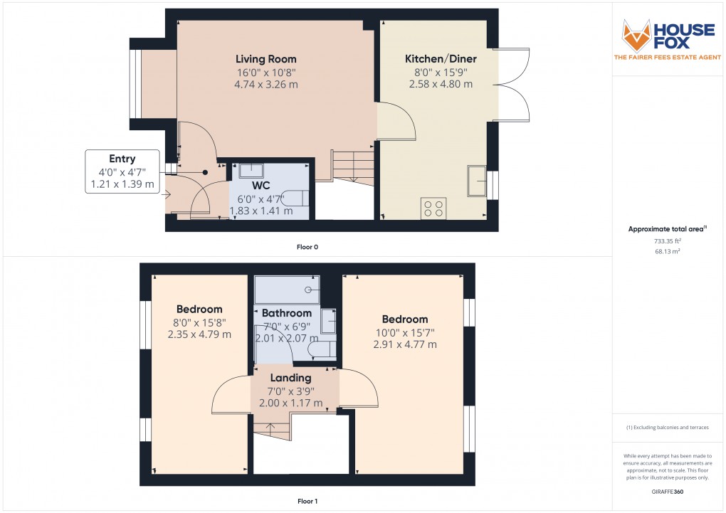 Floorplan for Garland Avenue, Locking Parklands, Weston-Super-Mare, Somerset