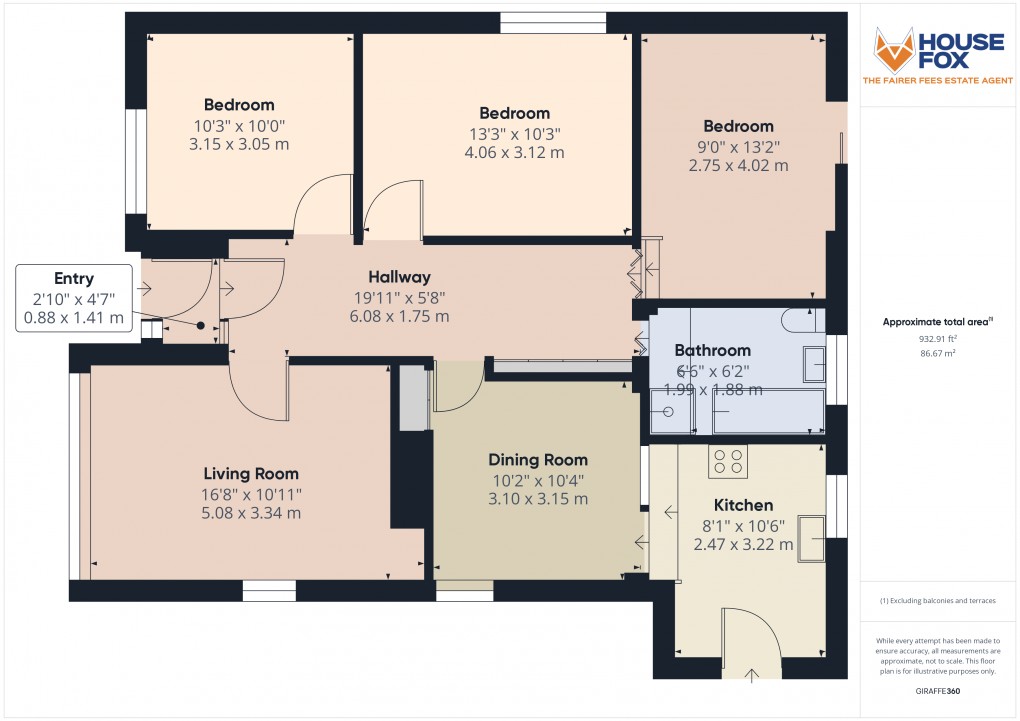 Floorplan for Portishead, Bristol, Somerset