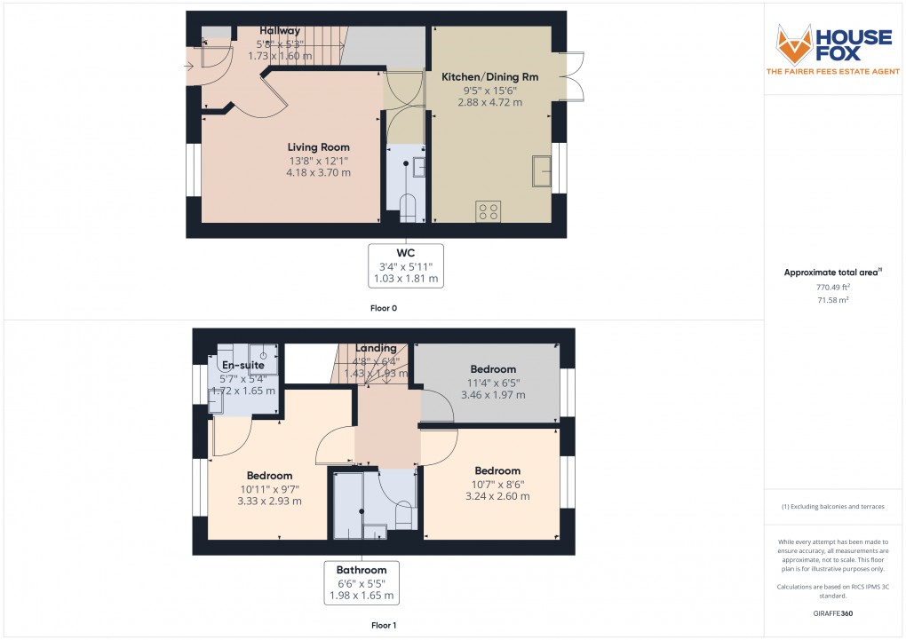 Floorplan for Porters Drive, Banwell, Somerset