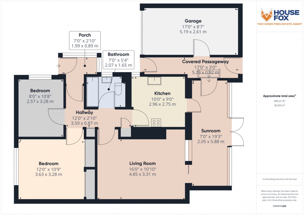 Floorplan for Rectory Drive, Burnham-on-Sea, Somerset