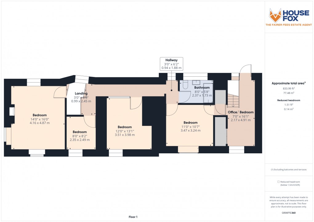 Floorplan for Worle, Weston-Super-Mare, Somerset