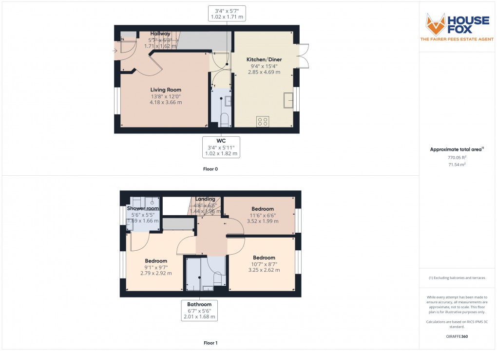 Floorplan for Tanner Road, Banwell, Somerset