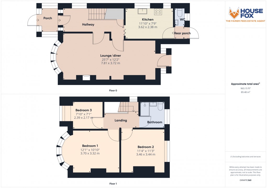 Floorplan for Locking Road, Weston-Super-Mare, Somerset