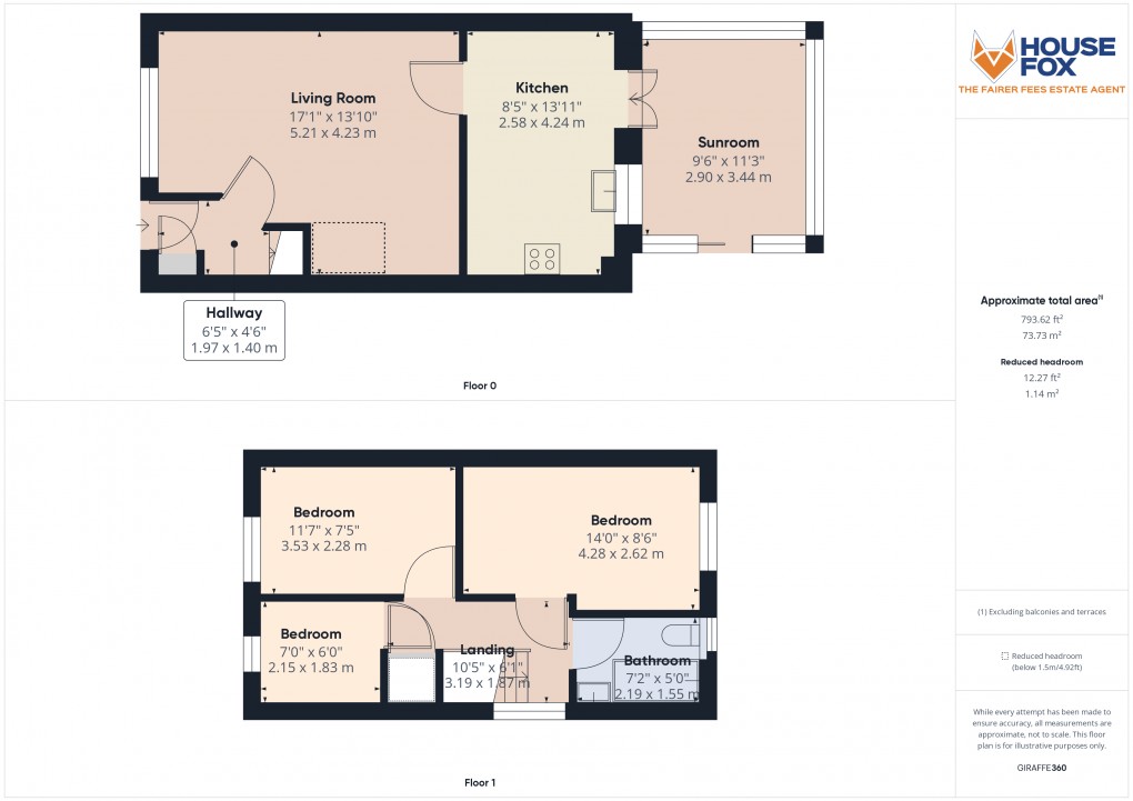 Floorplan for Staples Green, Worle, Weston-Super-Mare, Somerset