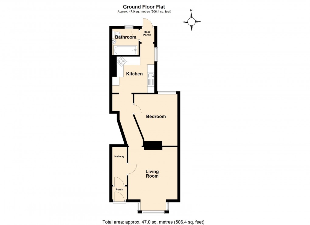 Floorplan for Whitting Road, Weston-Super-Mare, Somerset