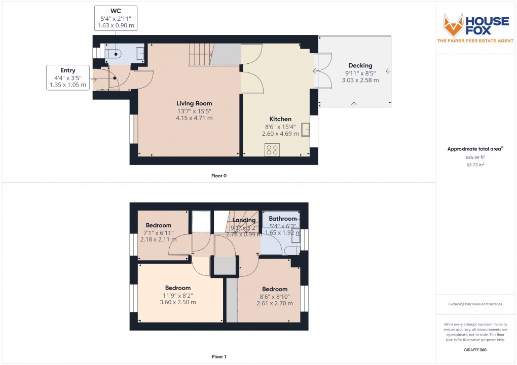 Floorplan for Bristol Road, Rooksbridge, Axbridge, Somerset