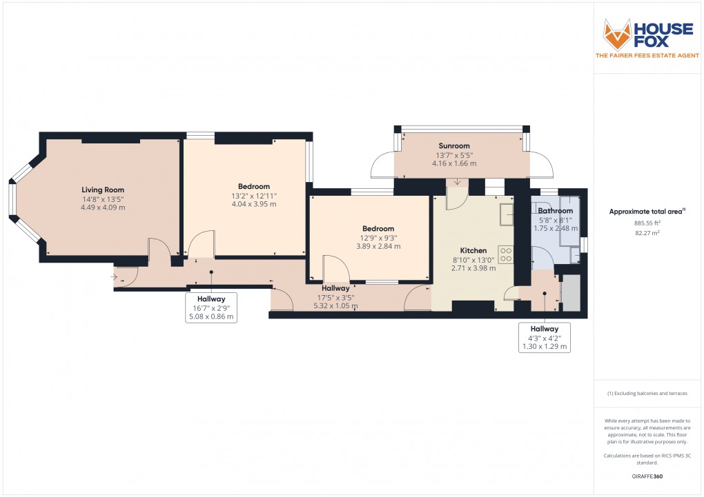 Floorplan for Weston-Super-Mare, Somerset