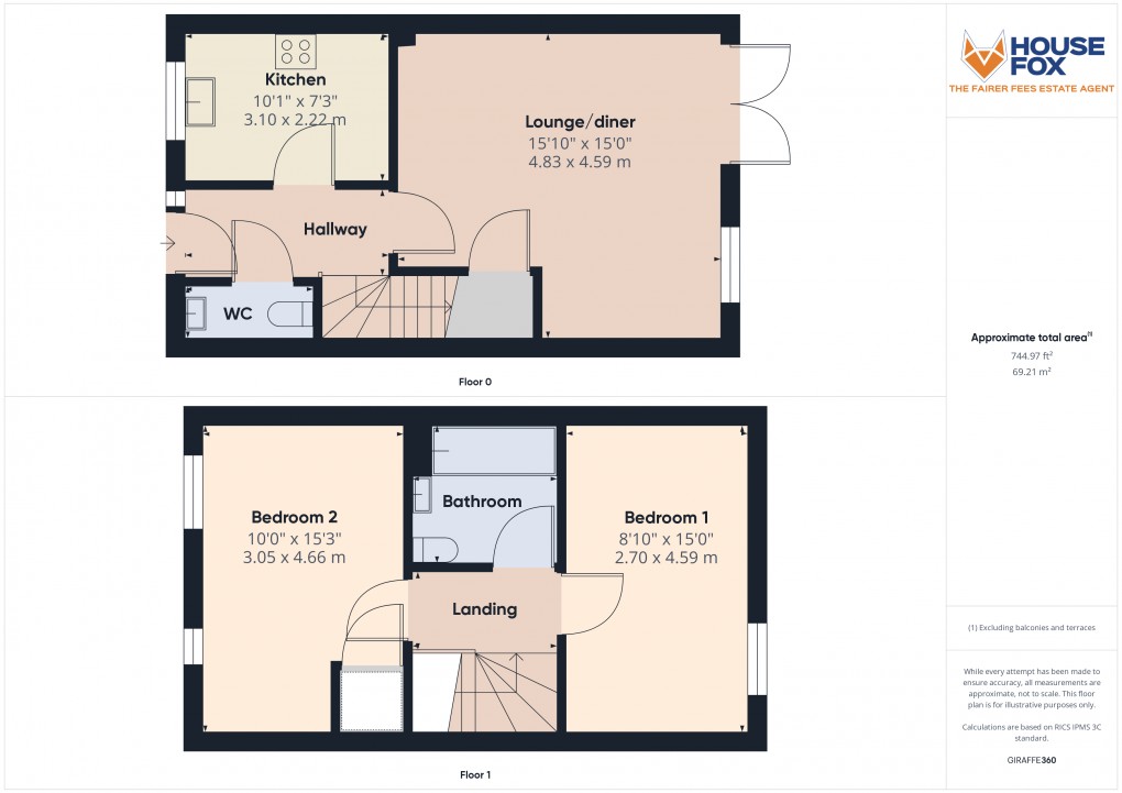 Floorplan for Garland Avenue, Locking Parklands, Weston-Super-Mare, Somerset