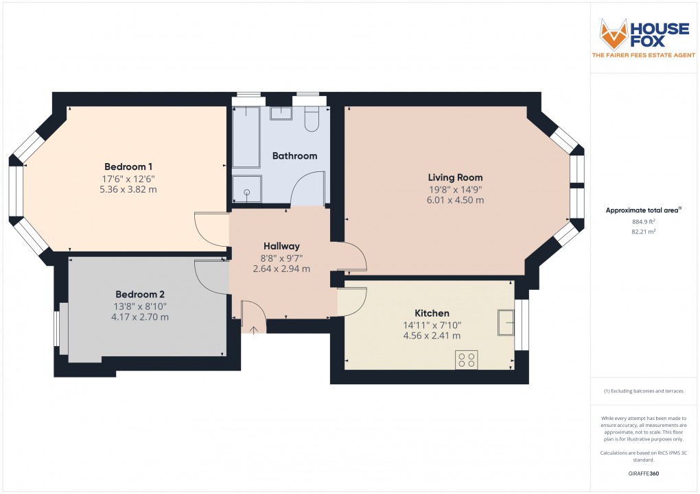 Floorplan for Grove Park Road, Weston-Super-Mare, Somerset