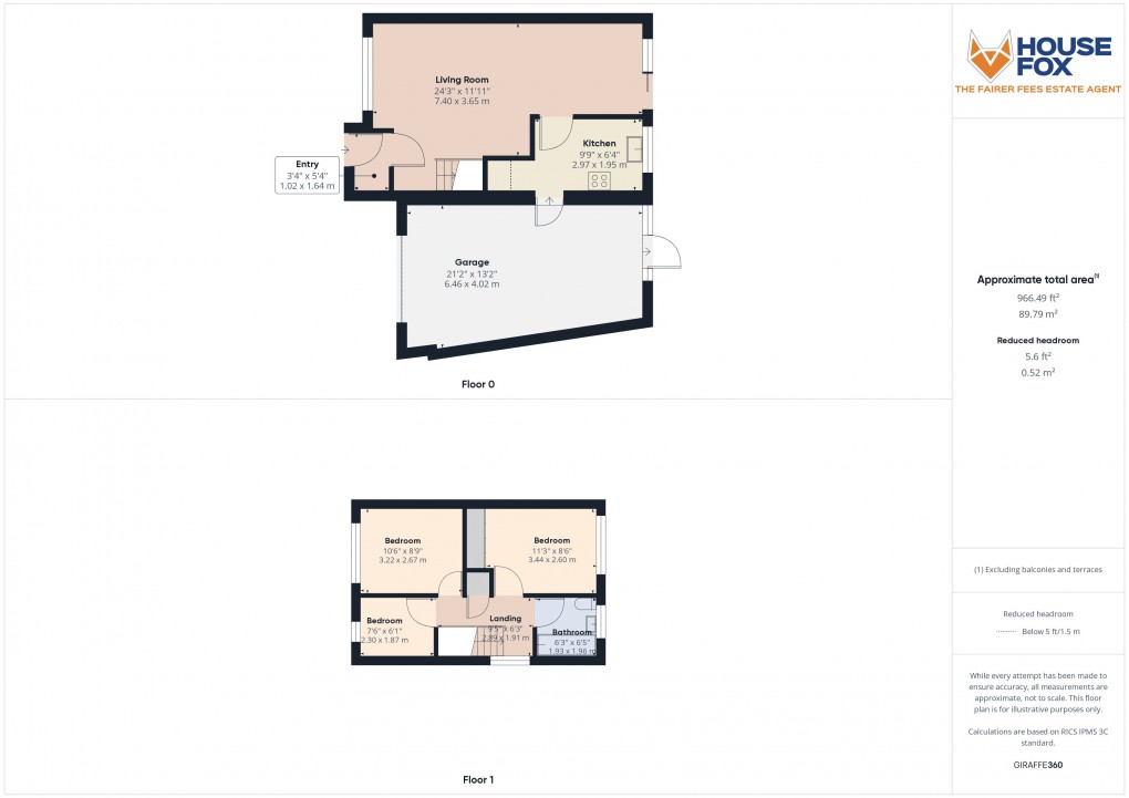 Floorplan for Christian Close, Worle, Weston-Super-Mare, Somerset