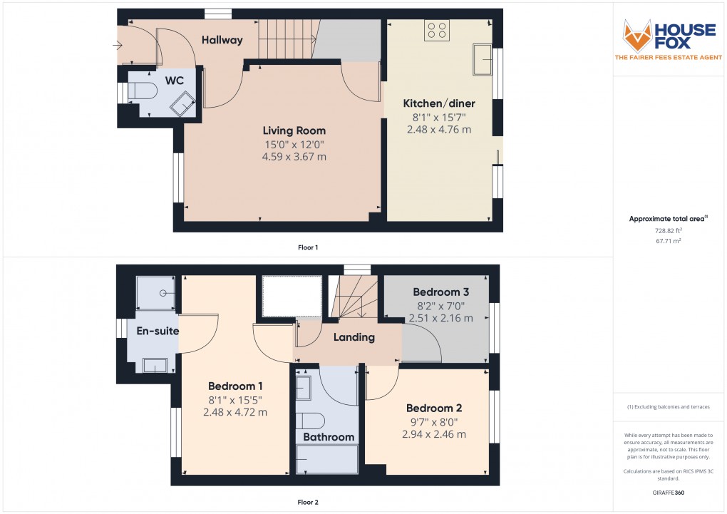 Floorplan for The Wrangle, Weston Village,  Weston-Super-Mare, Somerset