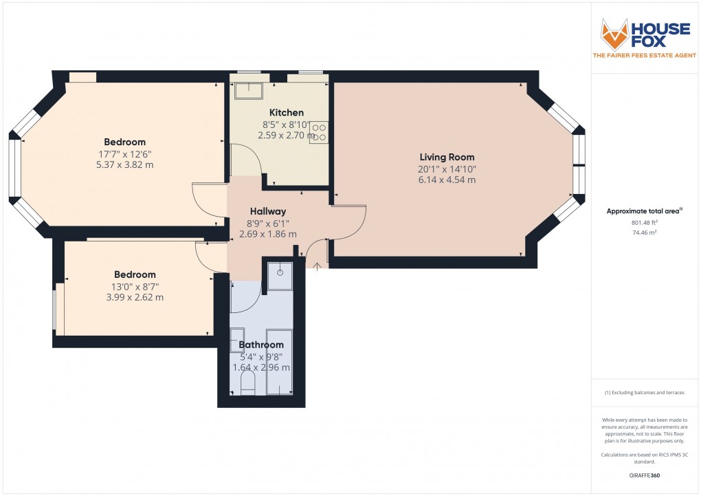 Floorplan for Grove Park Road, Weston-Super-Mare, Somerset