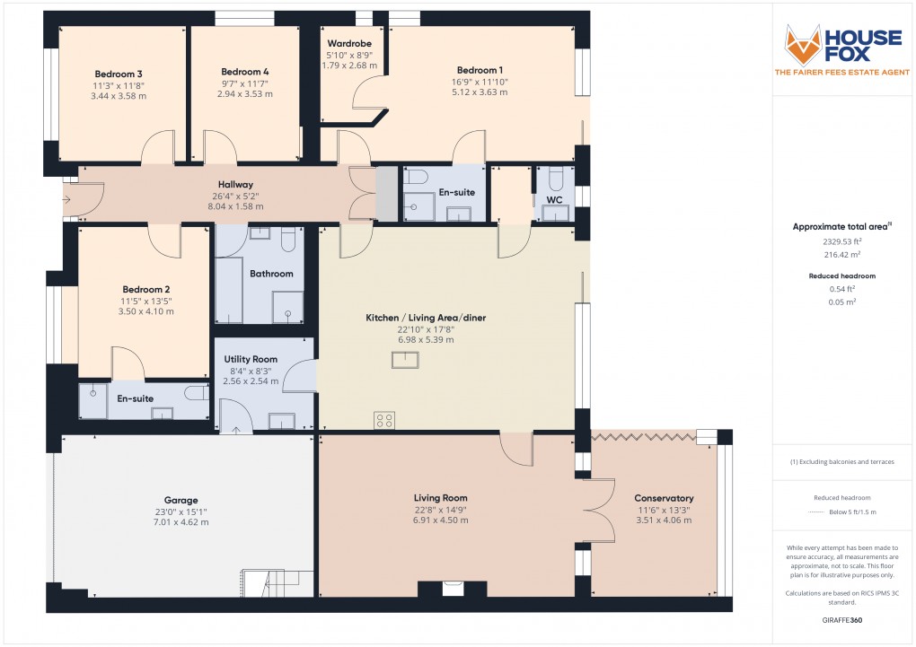 Floorplan for Hewish, Weston-Super-Mare, Somerset