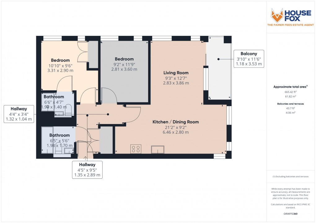 Floorplan for Locking, Weston-Super-Mare, Somerset