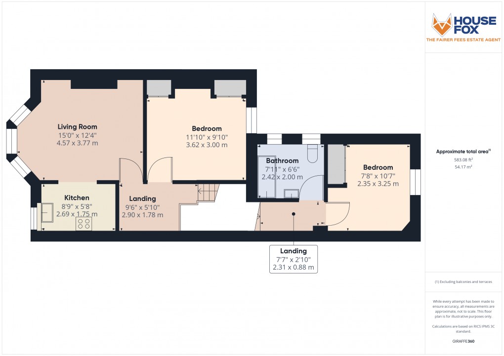 Floorplan for Sunnyside Road, Weston-Super-Mare, Somerset