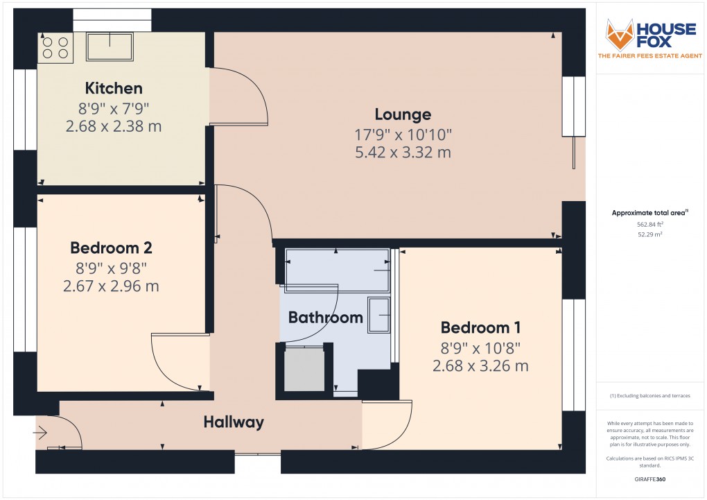 Floorplan for Montpelier, Weston-Super-Mare, Somerset