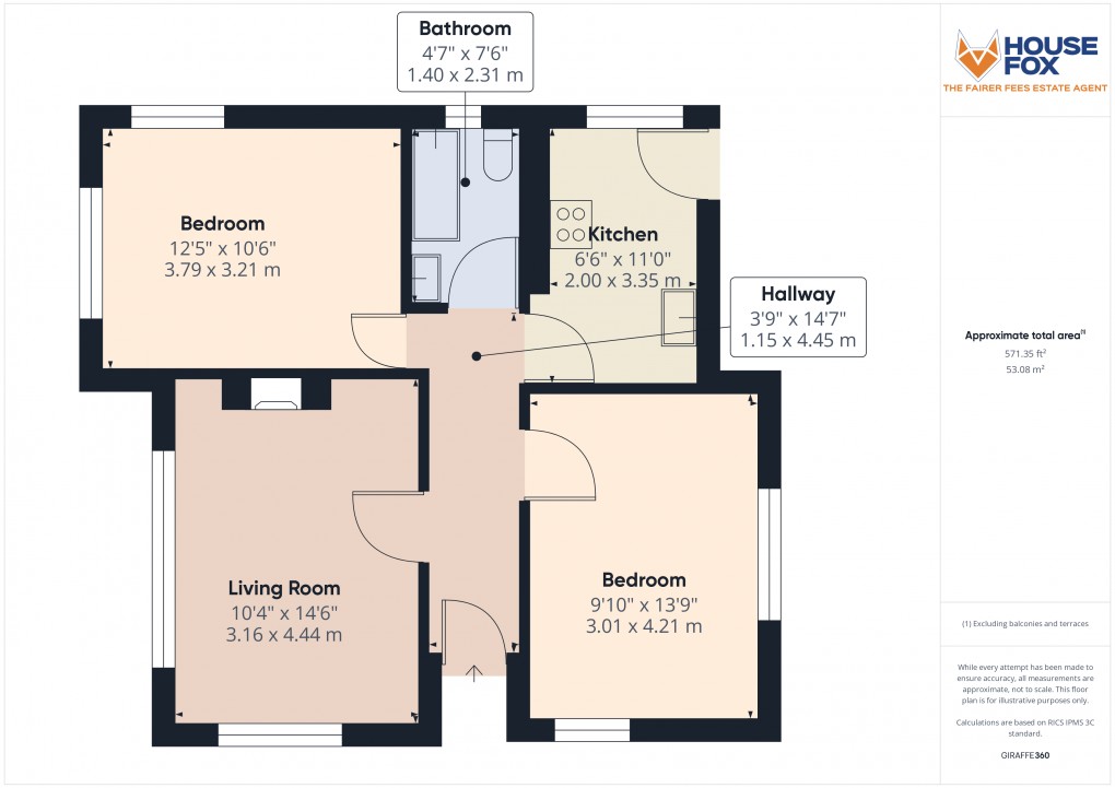 Floorplan for Knightcott Road, Banwell, Somerset