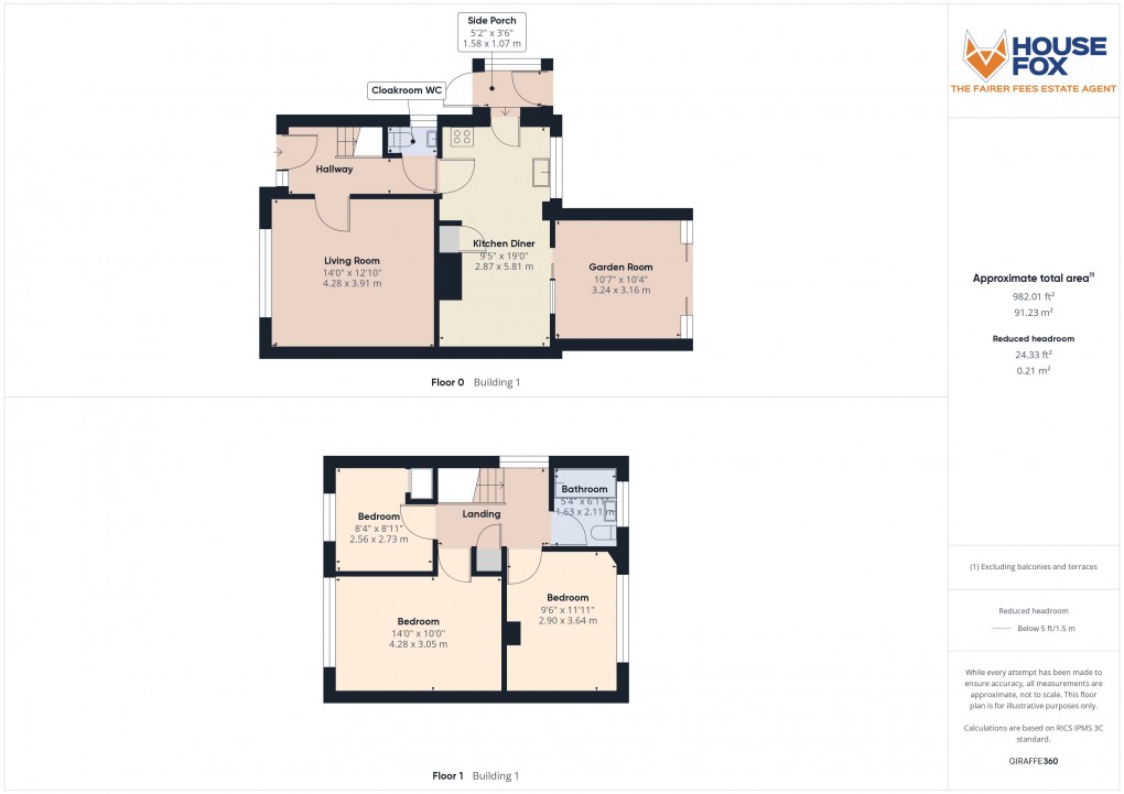 Floorplan for Ryecroft Avenue, Weston-Super-Mare, Somerset