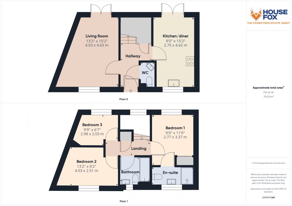 Floorplan for St Georges, Weston-Super-Mare, Somerset