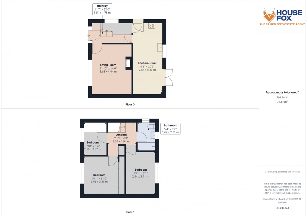 Floorplan for Bournville Road, Weston-Super-Mare, Somerset