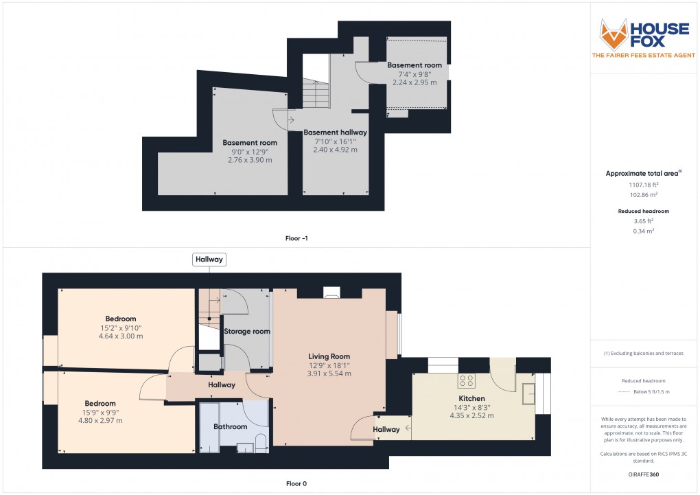 Floorplan for Raglan Place, Weston-Super-Mare, Somerset