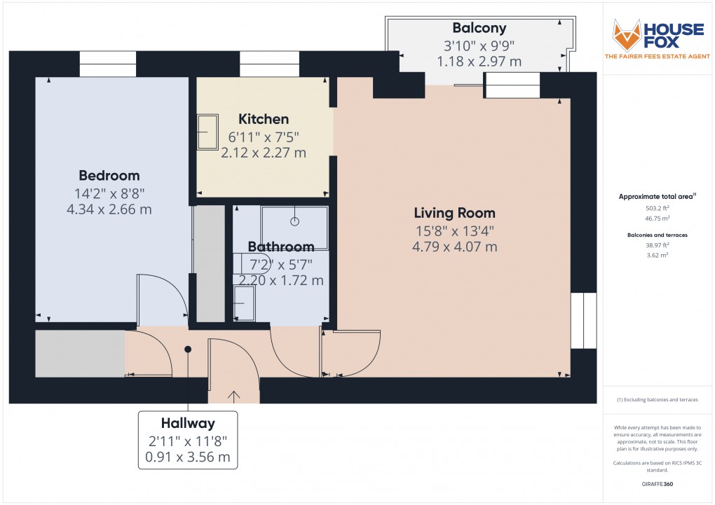 Floorplan for Knightstone Road, Weston-Super-Mare, Somerset