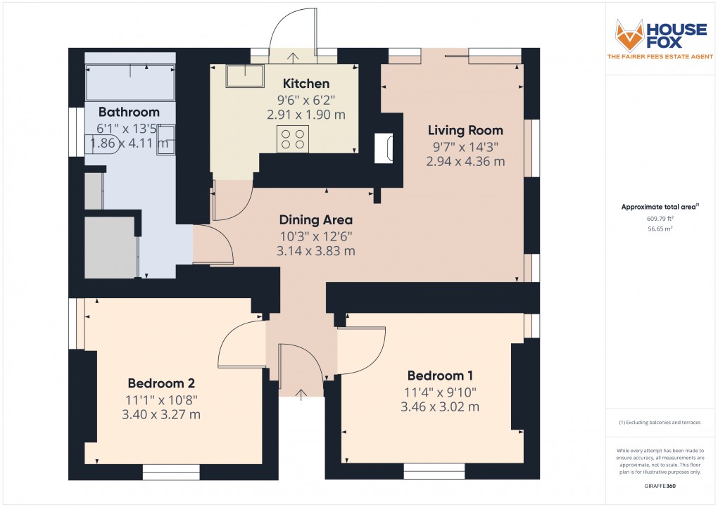 Floorplan for Uphill, Weston-Super-Mare, Weston-Super-Mare, Somerset