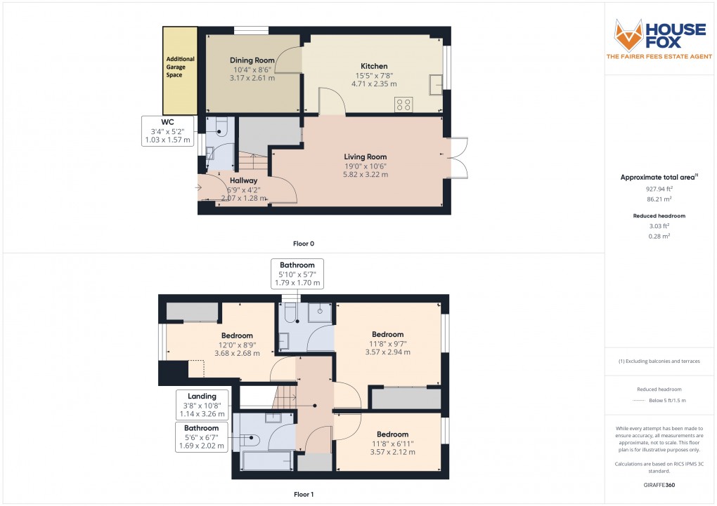 Floorplan for The Swallows, Weston-Super-Mare, Somerset