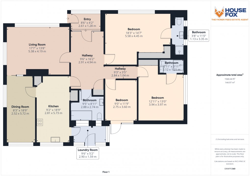 Floorplan for Brecon View, Weston-Super-Mare, Somerset