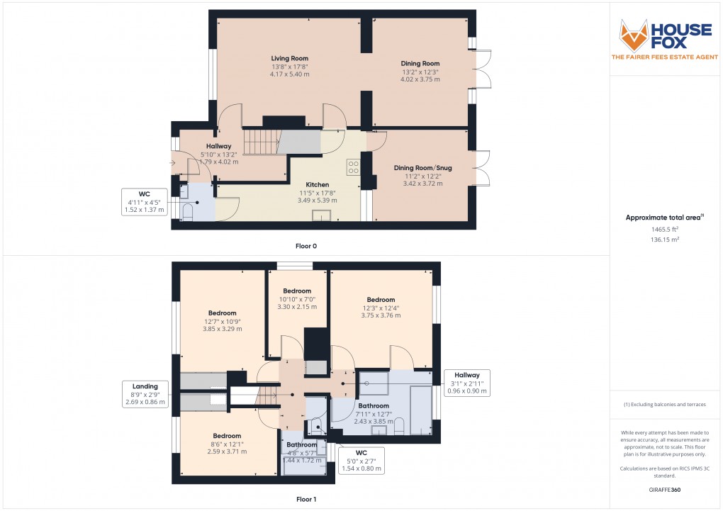 Floorplan for Locking, Weston-Super-Mare, Somerset