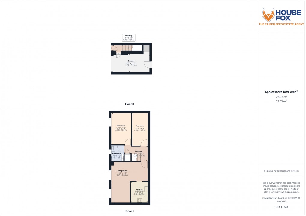 Floorplan for Rudhall Green, Worle, Weston-Super-Mare, Somerset