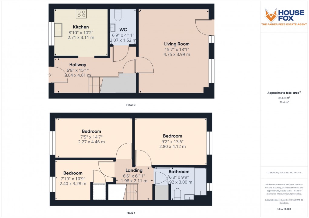 Floorplan for West Wick, Weston-Super-Mare, Somerset