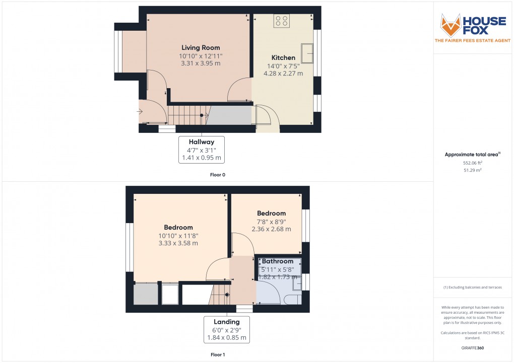 Floorplan for Richards Close, Worle, Weston-Super-Mare, Somerset