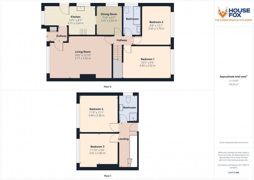 Floorplan for Locking, Weston-Super-Mare, Somerset