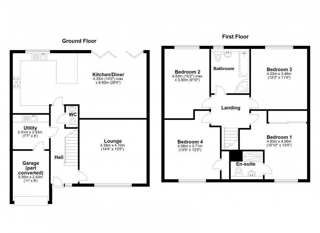 Floorplan for St Georges, Weston-Super-Mare, Somerset